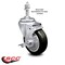 Service Caster 4 Inch Black Polyurethane Wheel Swivel 3/8 Inch Threaded Stem Caster with Brake SCC-TS20S414-PPUB-BLK-TLB-381615 - alternate 2